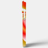 ラブ&金ゴールド抽象芸術3Dレインボワート Case-Mate iPhoneケース (裏面 / 左)