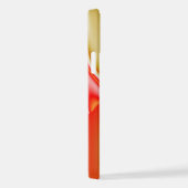 ラブ&金ゴールド抽象芸術3Dレインボワート iPhoneケース (右側面)