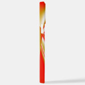 ラブ&金ゴールド抽象芸術3Dレインボワート iPhoneケース (右側面)