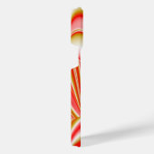 ラブ&金ゴールド抽象芸術3Dレインボワート iPhoneケース (右側面)