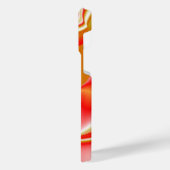 ラブ&金ゴールド抽象芸術3Dレインボワート iPhoneケース (左側面)