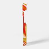 ラブ&金ゴールド抽象芸術3Dレインボワート iPhoneケース (左側面)