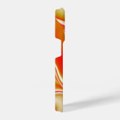 ラブ&金ゴールド抽象芸術3Dレインボワート iPhoneケース (右側面)