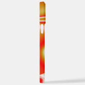 ラブ&金ゴールド抽象芸術3Dレインボワート iPhoneケース (右側面)