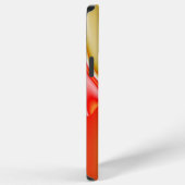 ラブ&金ゴールド抽象芸術3Dレインボワート iPhoneケース (右側面)