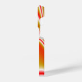 ラブ&金ゴールド抽象芸術3Dレインボワート iPhoneケース (左側面)