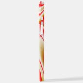 ラブ&金ゴールド抽象芸術3Dレインボワート iPhoneケース (左側面)