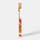 ラブ&金ゴールド抽象芸術3Dレインボワート iPhoneケース (左側面)