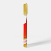 ラブ&金ゴールド抽象芸術3Dレインボワート iPhoneケース (右側面)