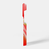 ラブ&金ゴールド抽象芸術3Dレインボワート iPhoneケース (左側面)