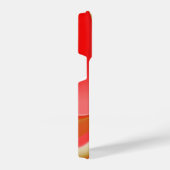 ラブ&金ゴールド抽象芸術3Dレインボワート iPhoneケース (右側面)