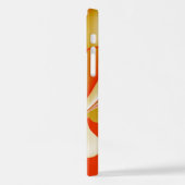 ラブ&金ゴールド抽象芸術3Dレインボワート iPhoneケース (左側面)