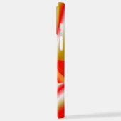 ラブ&金ゴールド抽象芸術3Dレインボワート iPhoneケース (左側面)