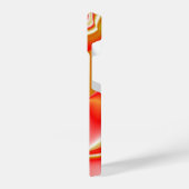 ラブ&金ゴールド抽象芸術3Dレインボワート iPhoneケース (左側面)