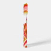 ラブ&金ゴールド抽象芸術3Dレインボワート iPhoneケース (右側面)