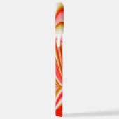 ラブ&金ゴールド抽象芸術3Dレインボワート iPhoneケース (右側面)