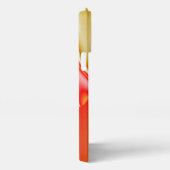 ラブ&金ゴールド抽象芸術3Dレインボワート iPhoneケース (右側面)