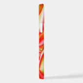 ラブ&金ゴールド抽象芸術3Dレインボワート iPhoneケース (右側面)