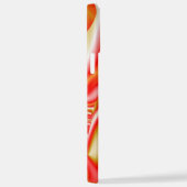 ラブ&金ゴールド抽象芸術3Dレインボワート iPhoneケース (右側面)