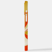 ラブ&金ゴールド抽象芸術3Dレインボワート iPhoneケース (左側面)