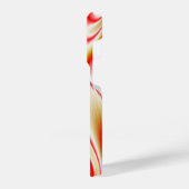 ラブ&金ゴールド抽象芸術3Dレインボワート iPhoneケース (左側面)