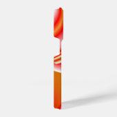 ラブ&金ゴールド抽象芸術3Dレインボワート iPhoneケース (右側面)