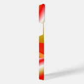 ラブ&金ゴールド抽象芸術3Dレインボワート iPhoneケース (右側面)