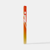 ラブ&金ゴールド抽象芸術3Dレインボワート iPhoneケース (左側面)