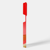 ラブ&金ゴールド抽象芸術3Dレインボワート iPhoneケース (右側面)