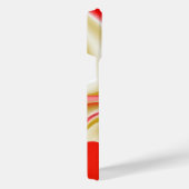 ラブ&金ゴールド抽象芸術3Dレインボワート iPhoneケース (右側面)