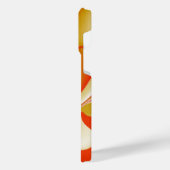 ラブ&金ゴールド抽象芸術3Dレインボワート iPhoneケース (左側面)