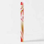 ラブ&金ゴールド抽象芸術3Dレインボワート iPhoneケース (左側面)