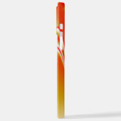 ラブ&金ゴールド抽象芸術3Dレインボワート iPhoneケース (左側面)