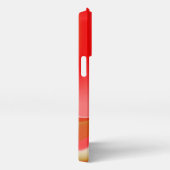 ラブ&金ゴールド抽象芸術3Dレインボワート iPhoneケース (右側面)