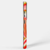 ラブ&金ゴールド抽象芸術3Dレインボワート SAMSUNG GALAXYケース (右側面)