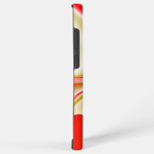 ラブ&金ゴールド抽象芸術3Dレインボワート SAMSUNG GALAXYケース (右側面)