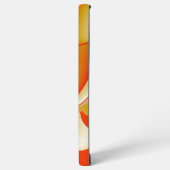 ラブ&金ゴールド抽象芸術3Dレインボワート SAMSUNG GALAXYケース (左側面)