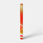 ラブ&金ゴールド抽象芸術3Dレインボワート SAMSUNG GALAXYケース (左側面)