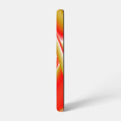 ラブ&金ゴールド抽象芸術3Dレインボワート SAMSUNG GALAXYケース (左側面)