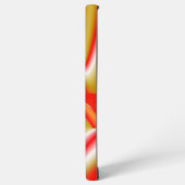 ラブ&金ゴールド抽象芸術3Dレインボワート SAMSUNG GALAXYケース (左側面)