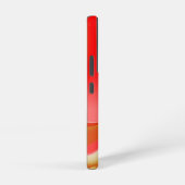 ラブ&金ゴールド抽象芸術3Dレインボワート SAMSUNG GALAXYケース (右側面)