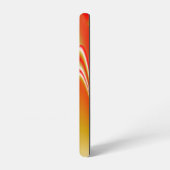 ラブ&金ゴールド抽象芸術3Dレインボワート SAMSUNG GALAXYケース (左側面)