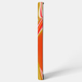 ラブ&金ゴールド抽象芸術3Dレインボワート SAMSUNG GALAXYケース (左側面)