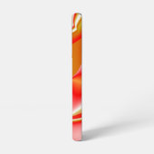 ラブ&金ゴールド抽象芸術3Dレインボワート SAMSUNG GALAXYケース (左側面)