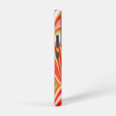 ラブ&金ゴールド抽象芸術3Dレインボワート SAMSUNG GALAXYケース (右側面)