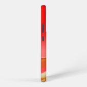 ラブ&金ゴールド抽象芸術3Dレインボワート SAMSUNG GALAXYケース (右側面)