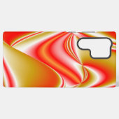 ラブ&金ゴールド抽象芸術3Dレインボワート SAMSUNG GALAXYケース (裏面横)