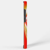 ラブ&金ゴールド抽象芸術3Dレインボワート SAMSUNG GALAXYケース (右側面)