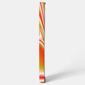 ラブ&金ゴールド抽象芸術3Dレインボワート SAMSUNG GALAXYケース (左側面)