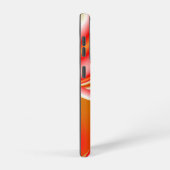 ラブ&金ゴールド抽象芸術3Dレインボワート SAMSUNG GALAXYケース (右側面)